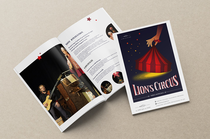 Affiche Lion's circus_graine de papier