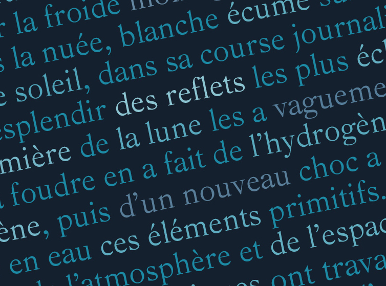 caractère typographique chlorophylle